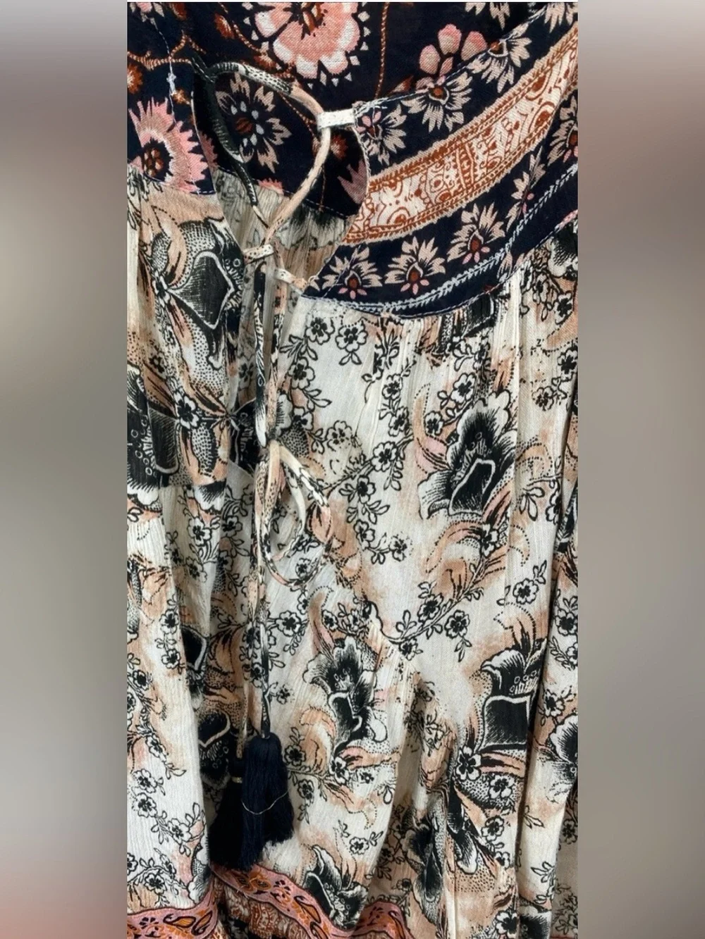 Free People Casablanca Boho Summer Halter Slip Dress size XS adjustable straps
